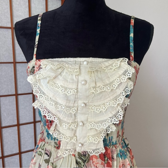 100% Cotton Floral Ruffle Sundress - Picture 7 of 16